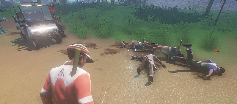 NPC physics chaos in Saleblazers